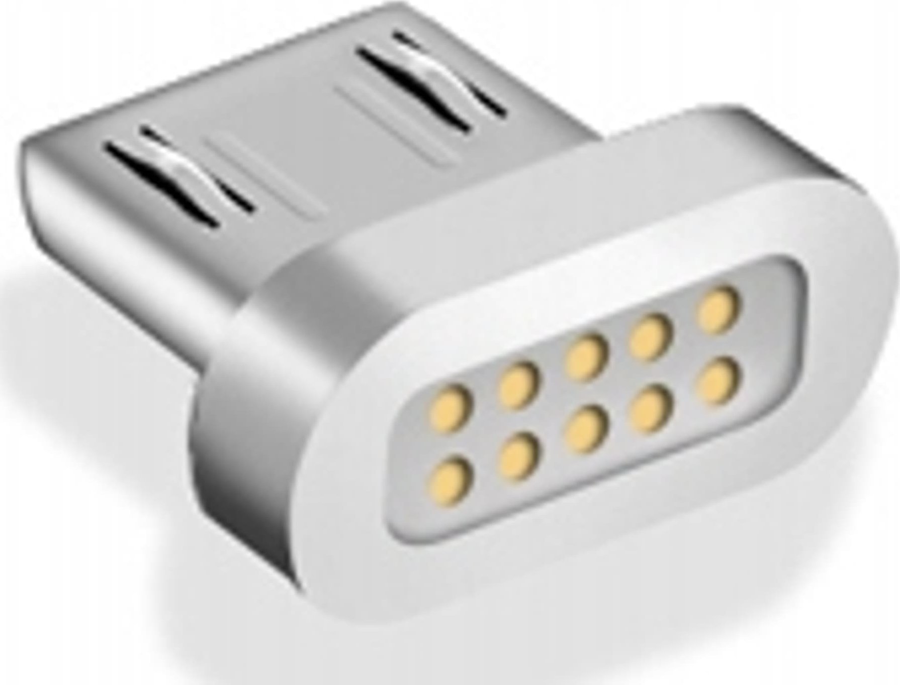 Adapter USB Libox LB0155, microUSB magnetik, argjendtë