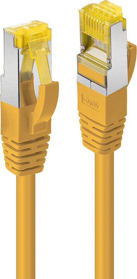 Kabllo rrjeti Lindy Patch Cable Cat6A S/FTP, RJ-45, 0.3m, e verdhë
