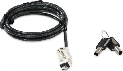 Kabllo sigurie për laptop Dicota BASE XX Nano, 1.5m, me çelës, e zezë argjendtë