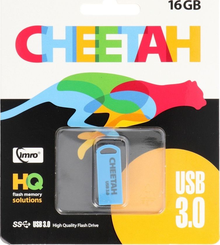 USB Imro Cheetah, 16GB, USB 3.0, сребрен