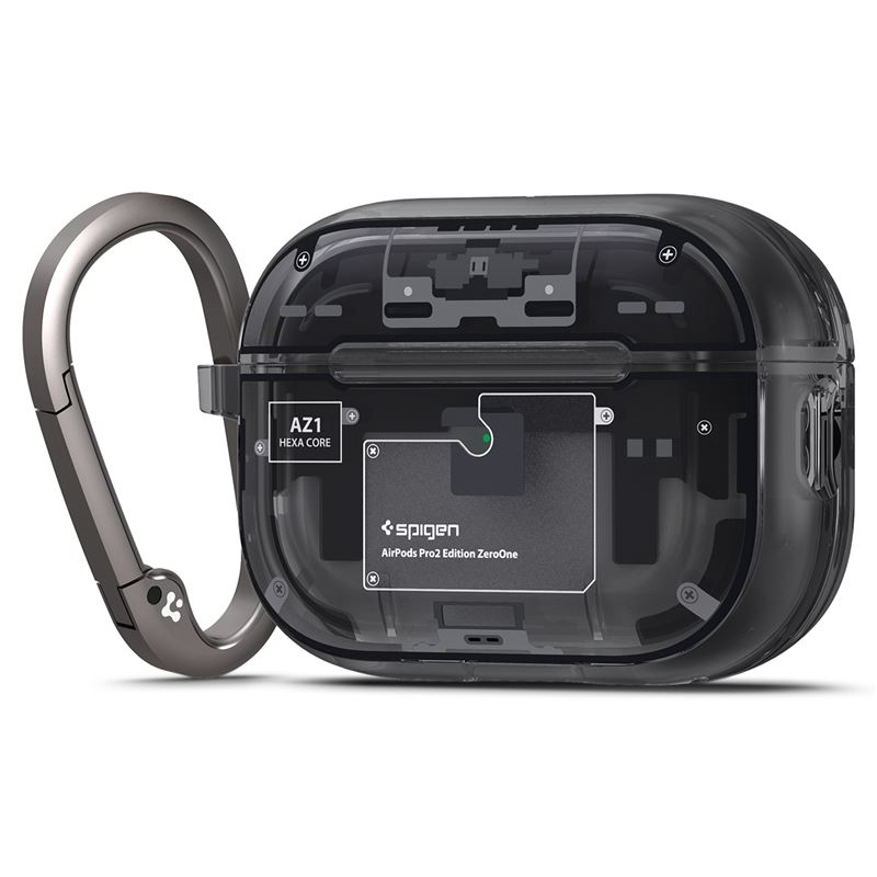 Mbështjellës për Apple AirPods Pro 2 Spigen Ultra Hybrid, e zezë