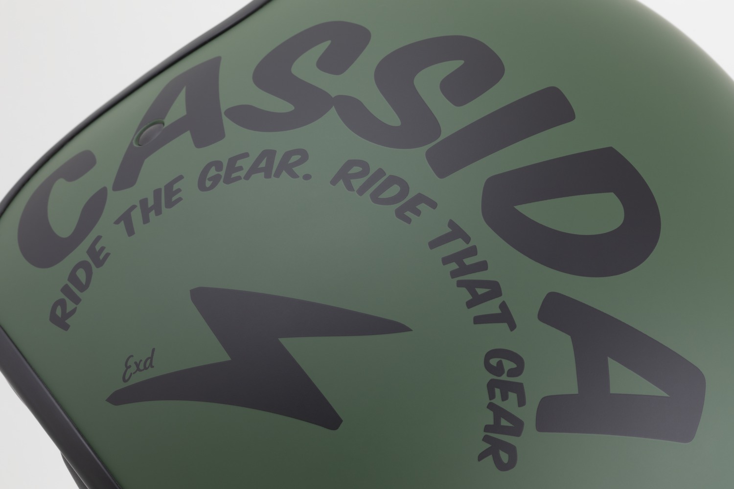 Helmë moto Cassida Oxygen 2.0 Gear, e hapur, vizor dielli, jeshile mat e zezë