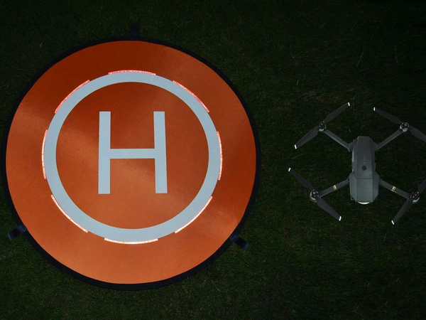 Dyshek për uljen e dronit Alogy, i portokalltë/kaltër