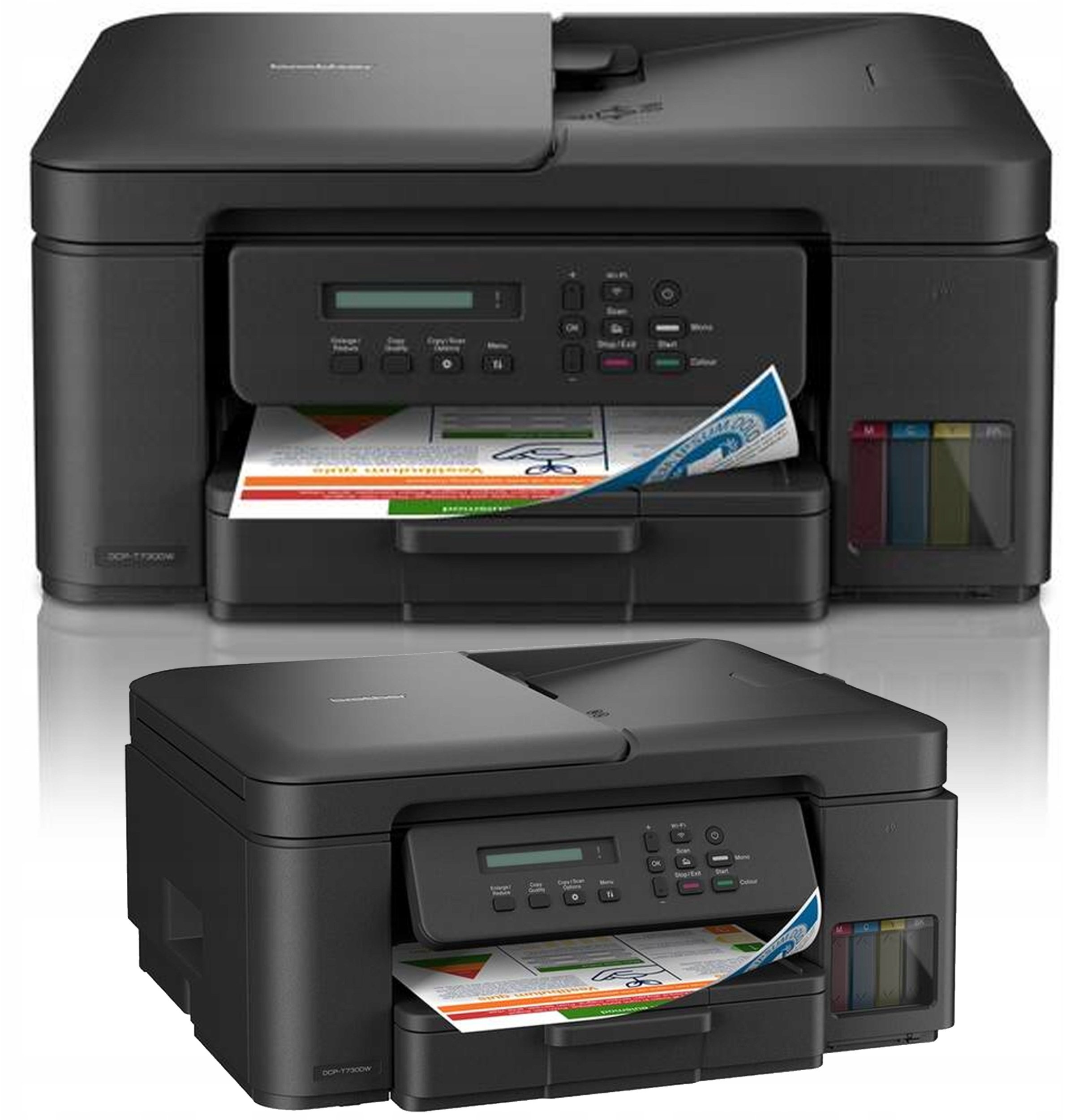 Printer multifunksional Brother DCP-T735DW, inkjet me ngjyra, Wi-Fi, i zi