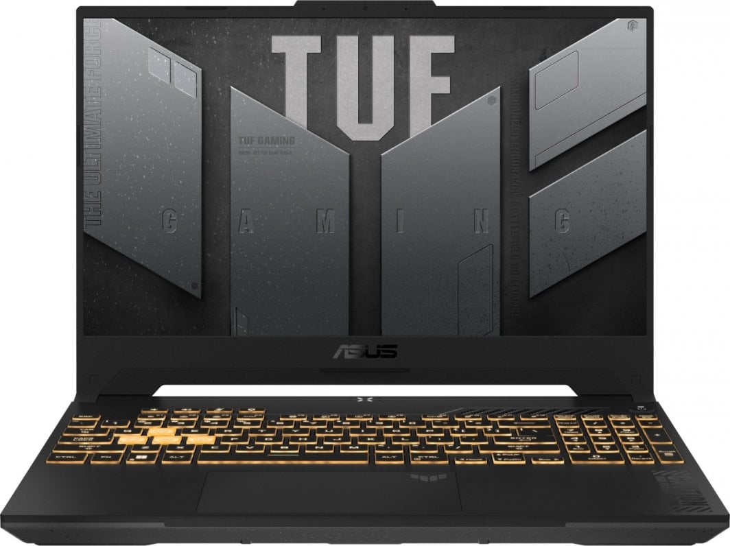 Laptop ASUS TUF Gaming F15, 15.6" 144 Hz, Intel Core i7 13620H, 16 GB RAM, 1 TB SSD, NVIDIA GeForce RTX 4070, i zi dhe i hirtë
