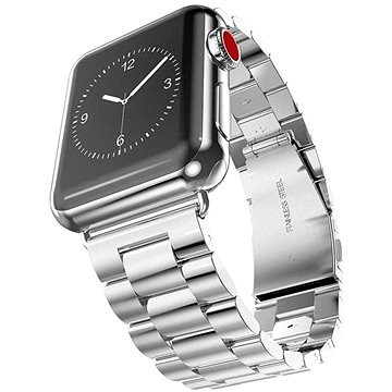 Rrip çeliku Eternico Elegance Metal për Apple Watch, 42 44 45 49mm, argjendtë