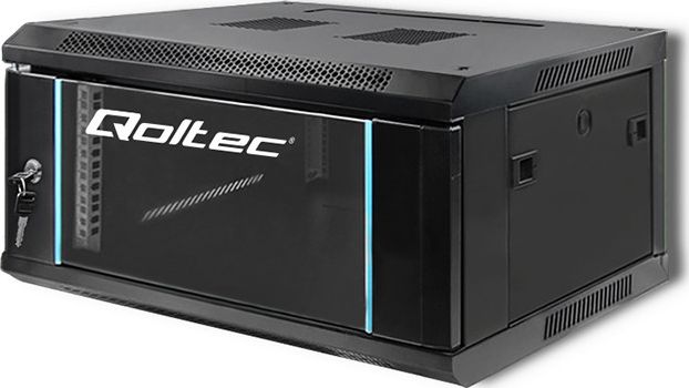 Kabinet muror Qoltec 19" 4U 54461, për server dhe rrjet, gri