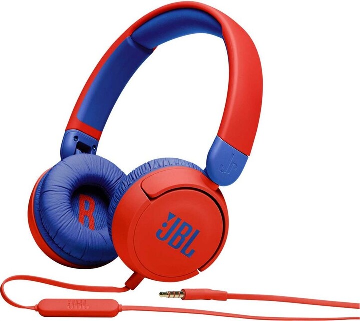 Kufje JBL JR 310, të kuqe/ kaltra