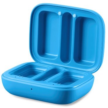 Микрофон без кабли Røde Wireless Micro, USB C, со кутија за полнење, син