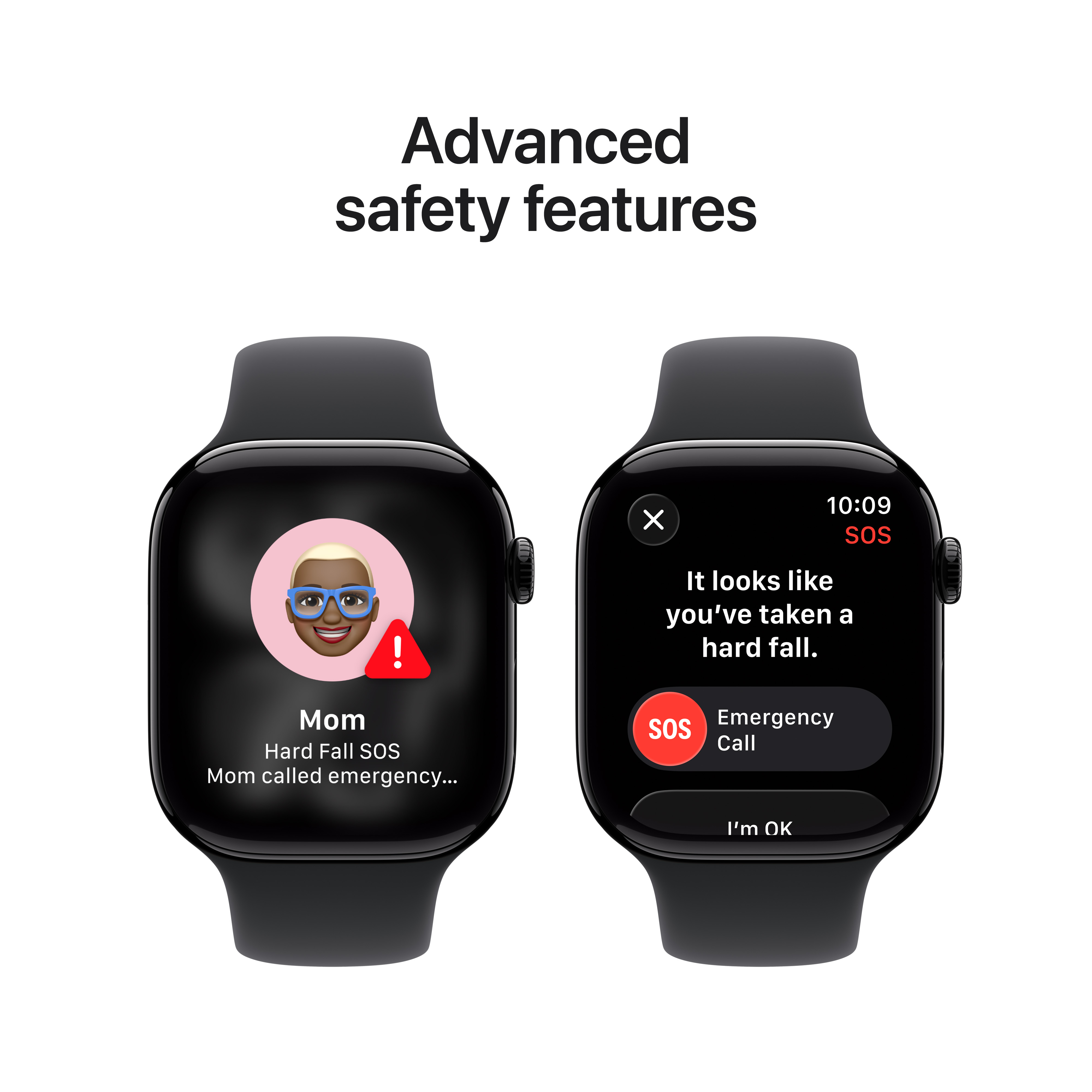 Apple Watch S11 GPS 46mm Jet Black Aluminium Case with Black Sport Band, M/L