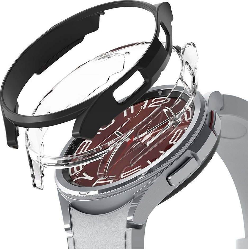 Mbrojtëse orë Ringke Slim për Samsung Galaxy Watch 6 Classic 43mm, set 2 copë, transparente