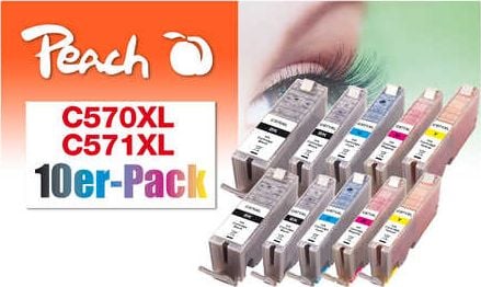 Paketë bojë printeri Peach PI100-311, multipack, për Canon Pixma, shumëngjyrëshe