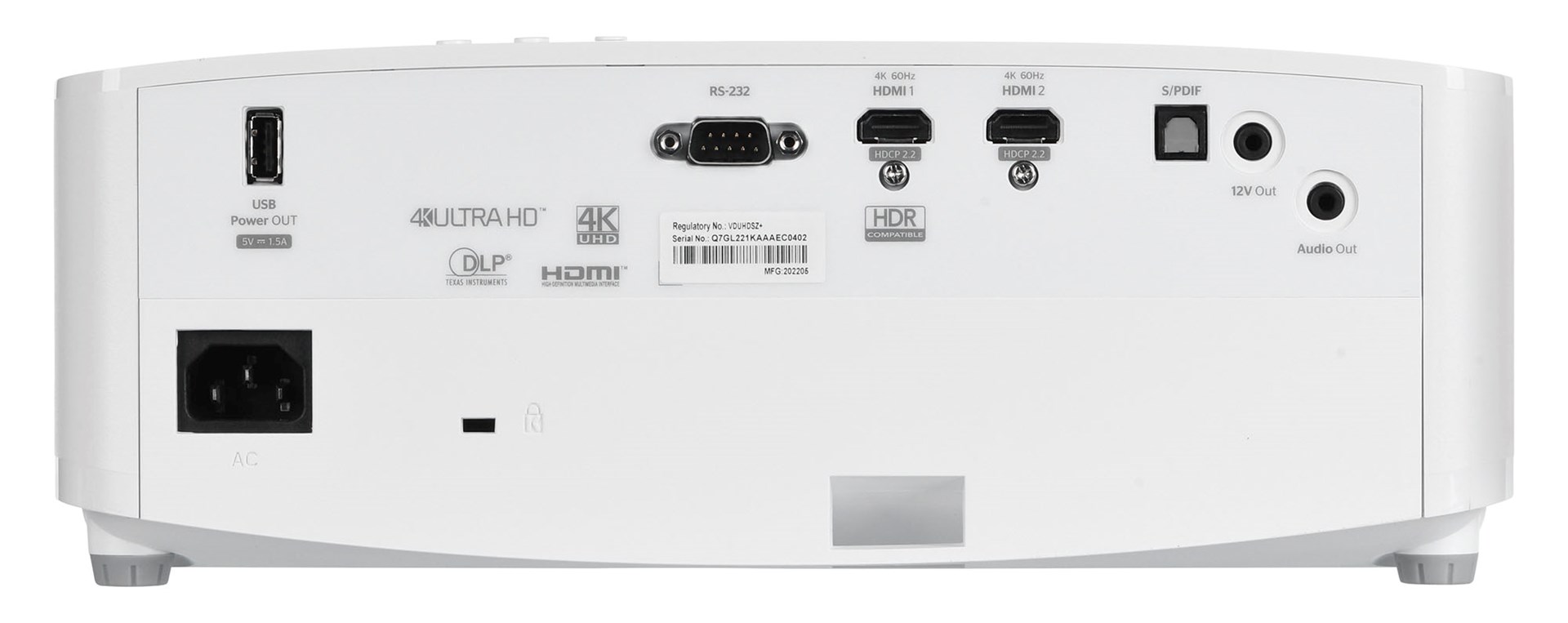 Projektor Optoma UHD35x, DLP, 4K UHD, 3600 ANSI, i bardhë