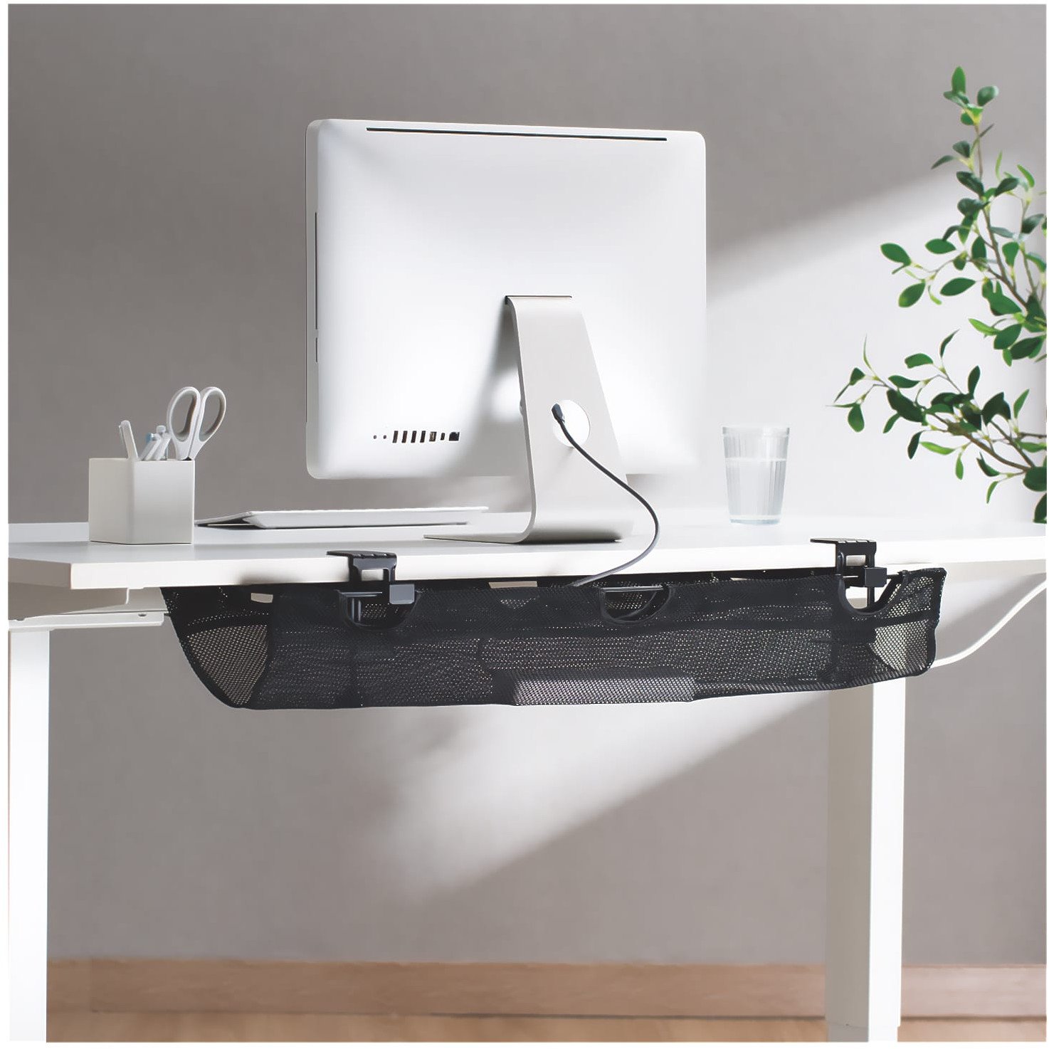 Organizues kabllosh Brateck OKW-117M, montim pas tavoline, plastikë, i zi