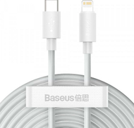 Kabllo Baseus, USB-C – Lightning, 1.5 m, e bardhë