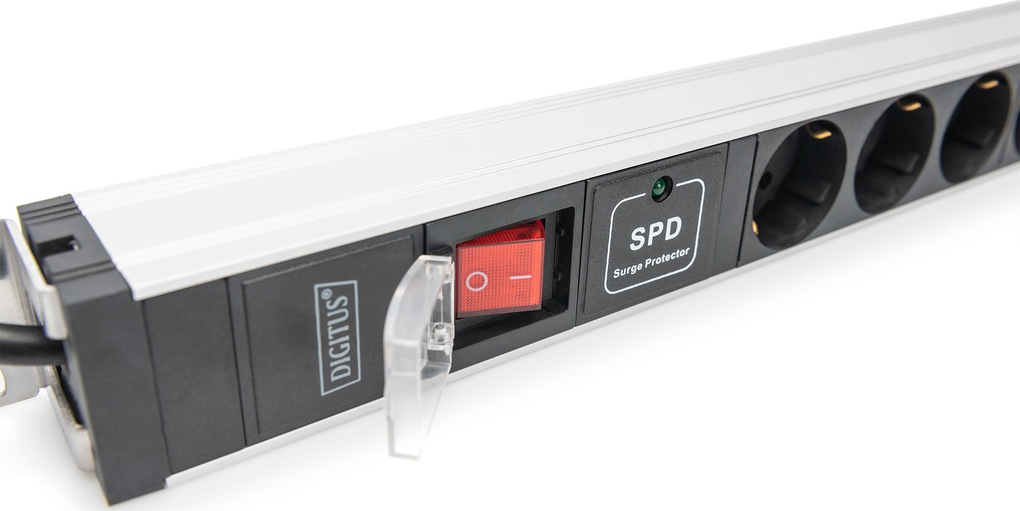 Shirit furnizimi me energji Digitus ZUB 1U, alumini, montim në rack, i argjendtë