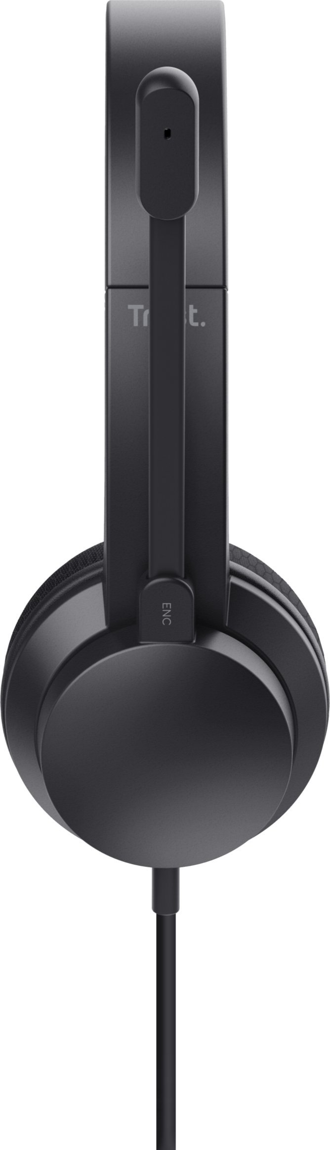 Kufje Trust HS-260, me mikrofon, USB Type A, të zeza