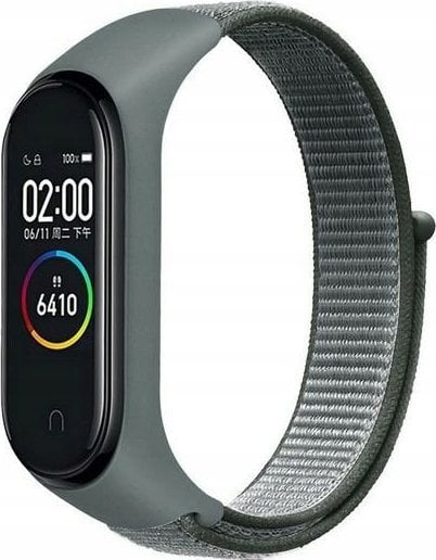 Rrip dore Beline Nylon Loop për Mi Band 7 6 5 4 3, najlon, gri