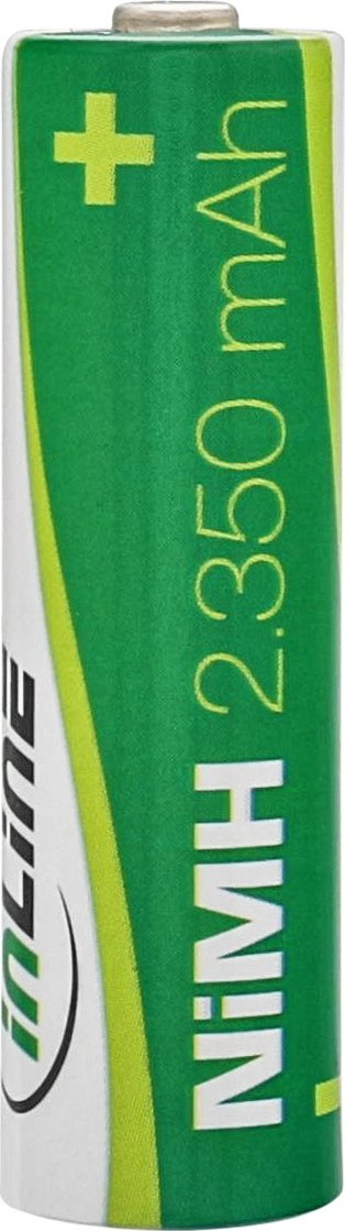 Полначливи батерии InLine AA HR6, NiMH 1.2V, 2350mAh, пакување 4 парчиња