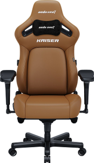 Гејминг столица AndaSeat Kaiser 4 Series L, премиум кожа, потпора за слабините, кафеава Bentley