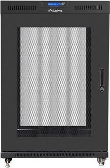 Kabinet rrjeti Lanberg Cabinet FF01, 19" 22U 800x1000, derë e shpuar, i zi