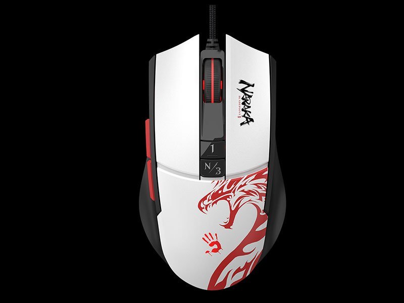 Maus gaming A4Tech Bloody L65 Max Naraka, 6 butona, optik, i zi
