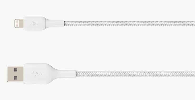 Kabllo Belkin BoostCharge Lightning në USB-A, 2m, i bardhë