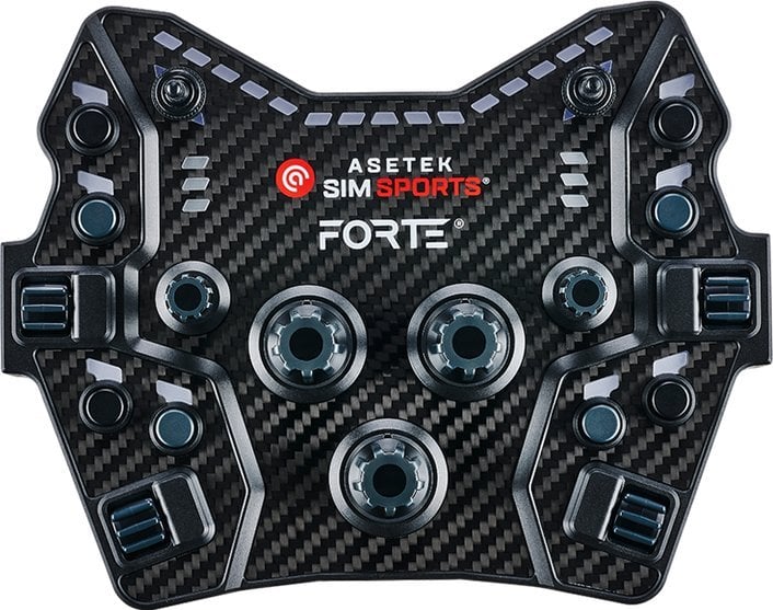 Panel komandues Asetek SimSports Forte GT, 21 butona, RGB, i zi