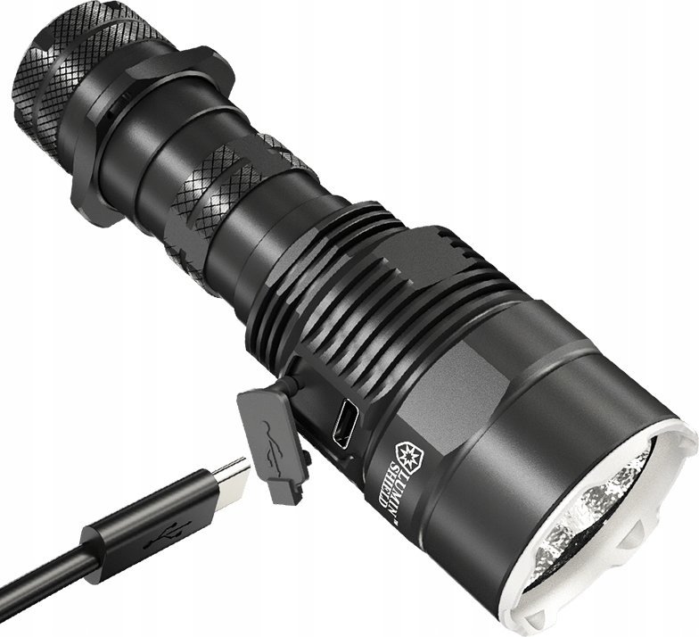 Електрична рачна лампа Nitecore TM9K Pro, 9900 лумен, полнење USB C, црна