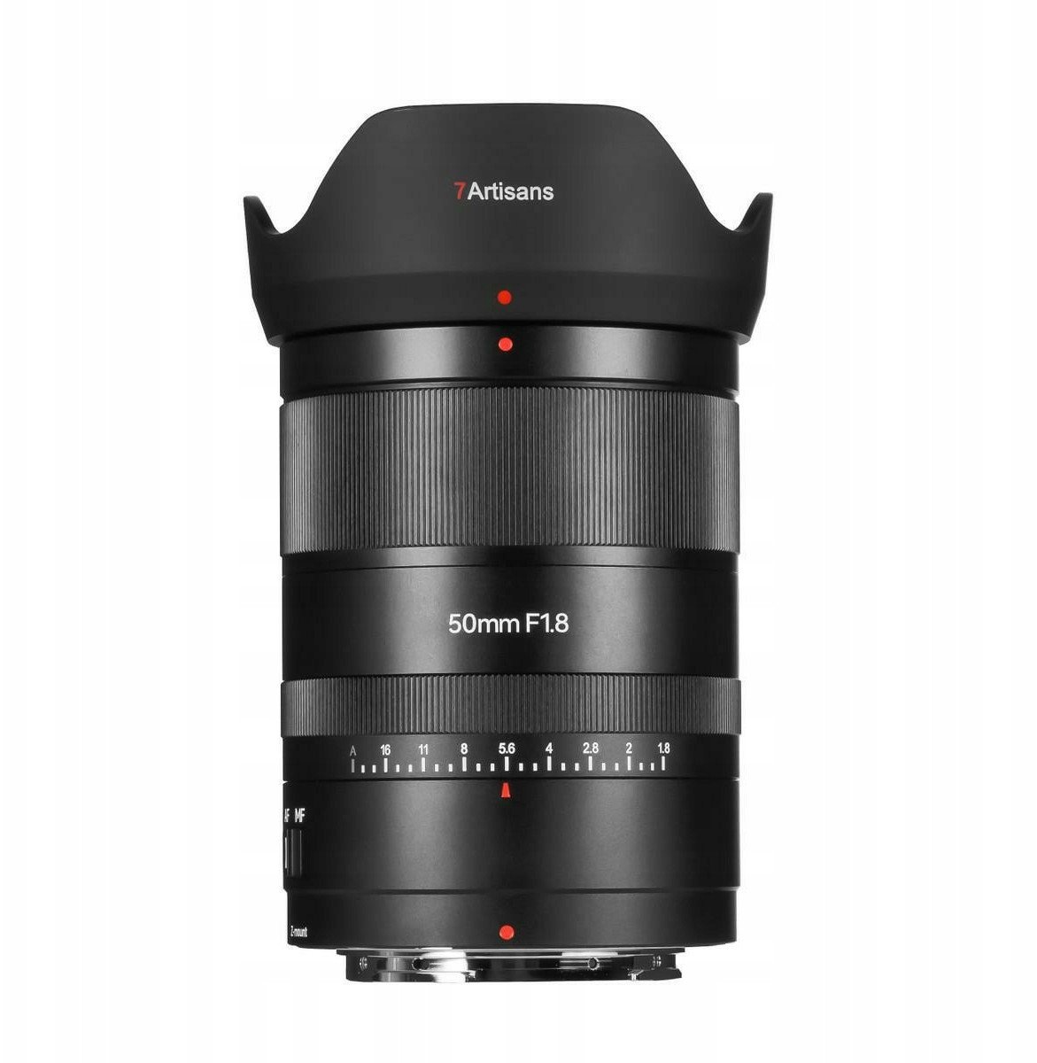 Objektiv fotografik 7Artisans AF 50mm F1.8, për Nikon Z full frame, i zi