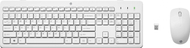 Set tastierë dhe maus HP 230, wireless 2.4 GHz, 1600 DPI, i bardhë