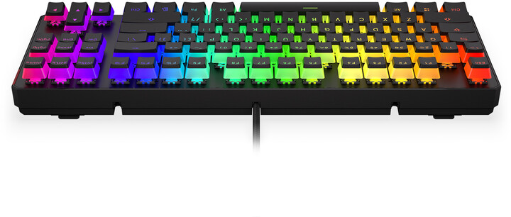 Tastierë Endorfy Thock TKL Pudding Blue, Kailh Blue, US, e zezë