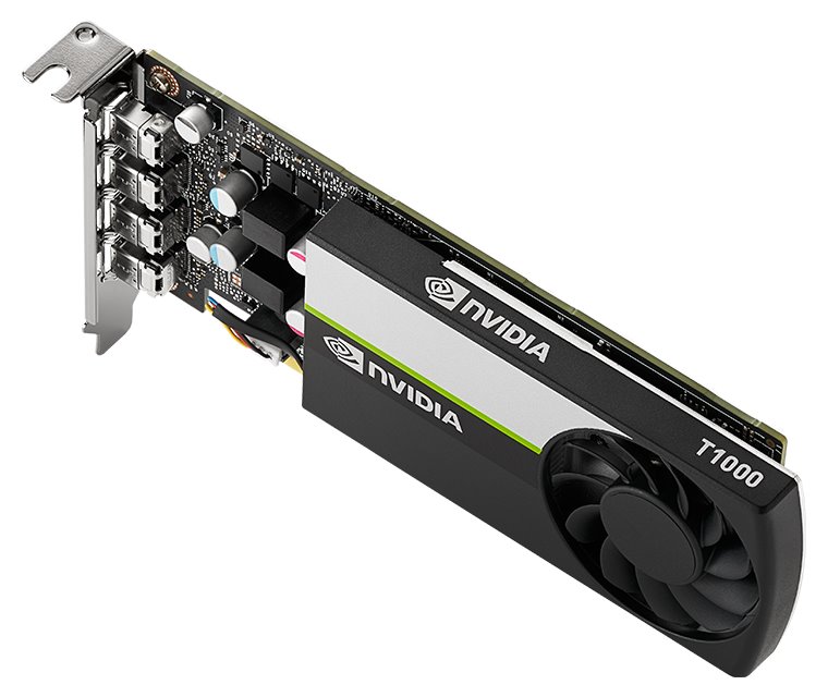 Kartelë grafike PNY VCNT1000-8GB-PB, NVIDIA T1000, 8GB GDDR6, e zezë 