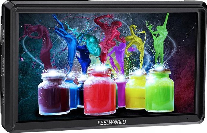 Monitor për kamerë FeelWorld FW568 V3, 6", IPS Full HD, 4K HDMI, me kapak dielli