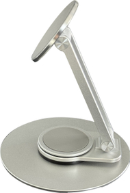 Mbajtëse telefoni Vision MagSafe Turntable, alumini, rrotulluese, gri