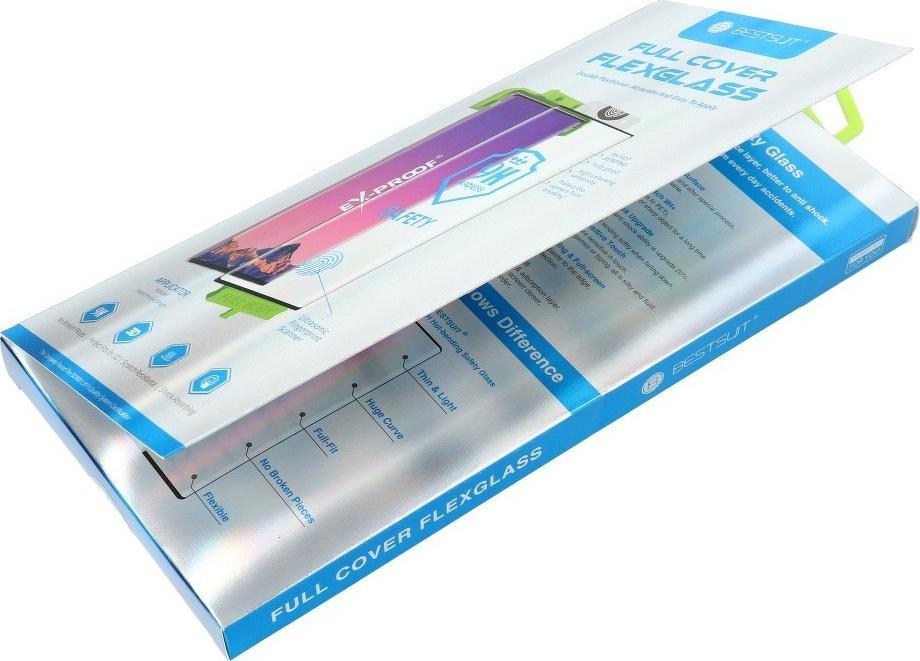 Mbrojtëse ekrani Partner Tele.com Bestsuit Hybrid Glass 5D për Samsung Galaxy S22, xham fleksibël, ngjitje e plotë, e zezë