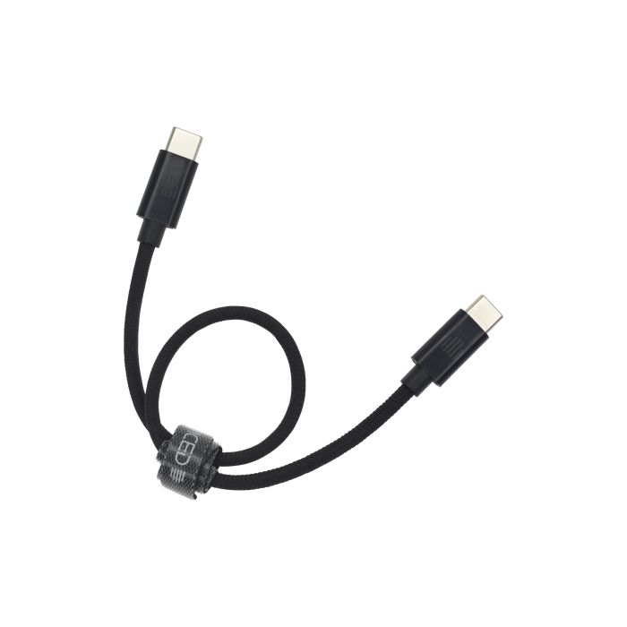 Dviced Cable USB-C To USB-C Nylon Textile 0,25M, Black