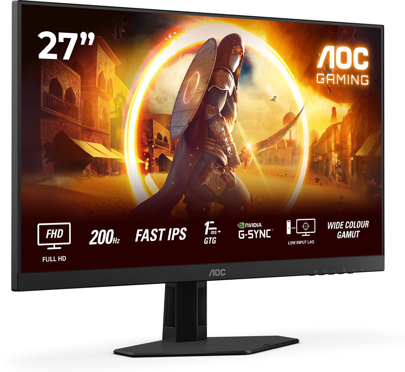 Monitor gaming AOC 27G4HRE, 27", Full HD, IPS, i zi