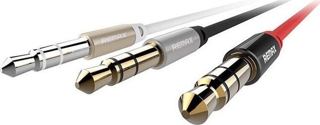 Kabllo audio Remax AUX, 1m, 3.5mm mini jack, i zi