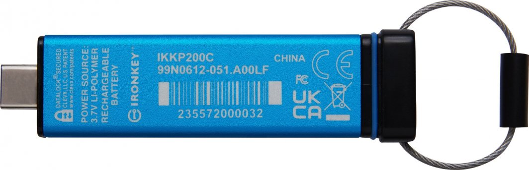 USB Pendrive Kingston Stick IronKey 200C, 8GB, e kaltër