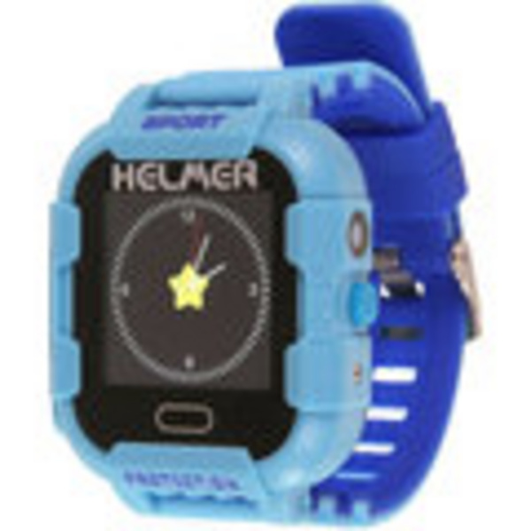 Helmer LK 708 детски часовник со GPS локатор со можност за повикување, водоотпорен, отпорен на удари, син