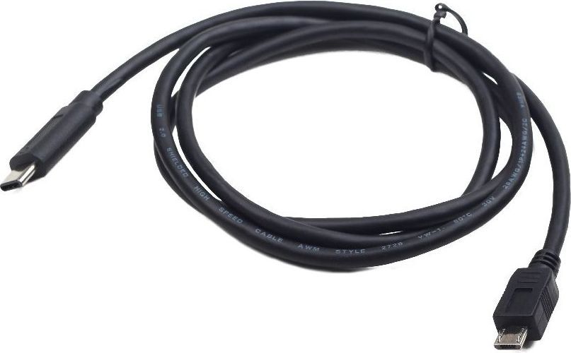 Кабел Gembird USB-C - microUSB, 1м, црна