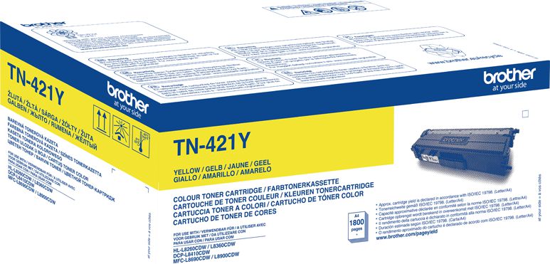 Toner i printerit Brother TN-421Y, i verdhë 