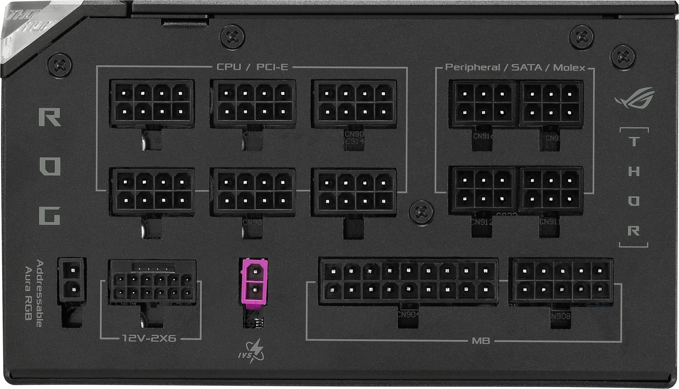 Напојување ASUS ROG THOR 1200W Platinum III, ATX 3.1, 80 Plus Platinum, црно