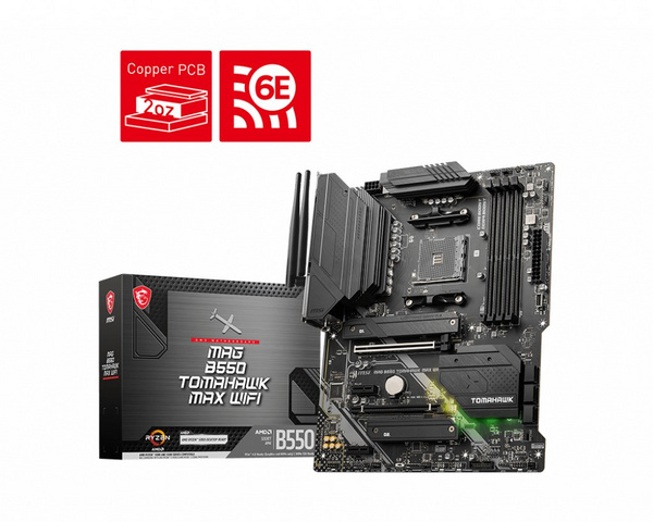 Pllakë amë MSI MAG B550 TOMAHAWK MAX WiFi AMD B550 Socket AM4 ATX