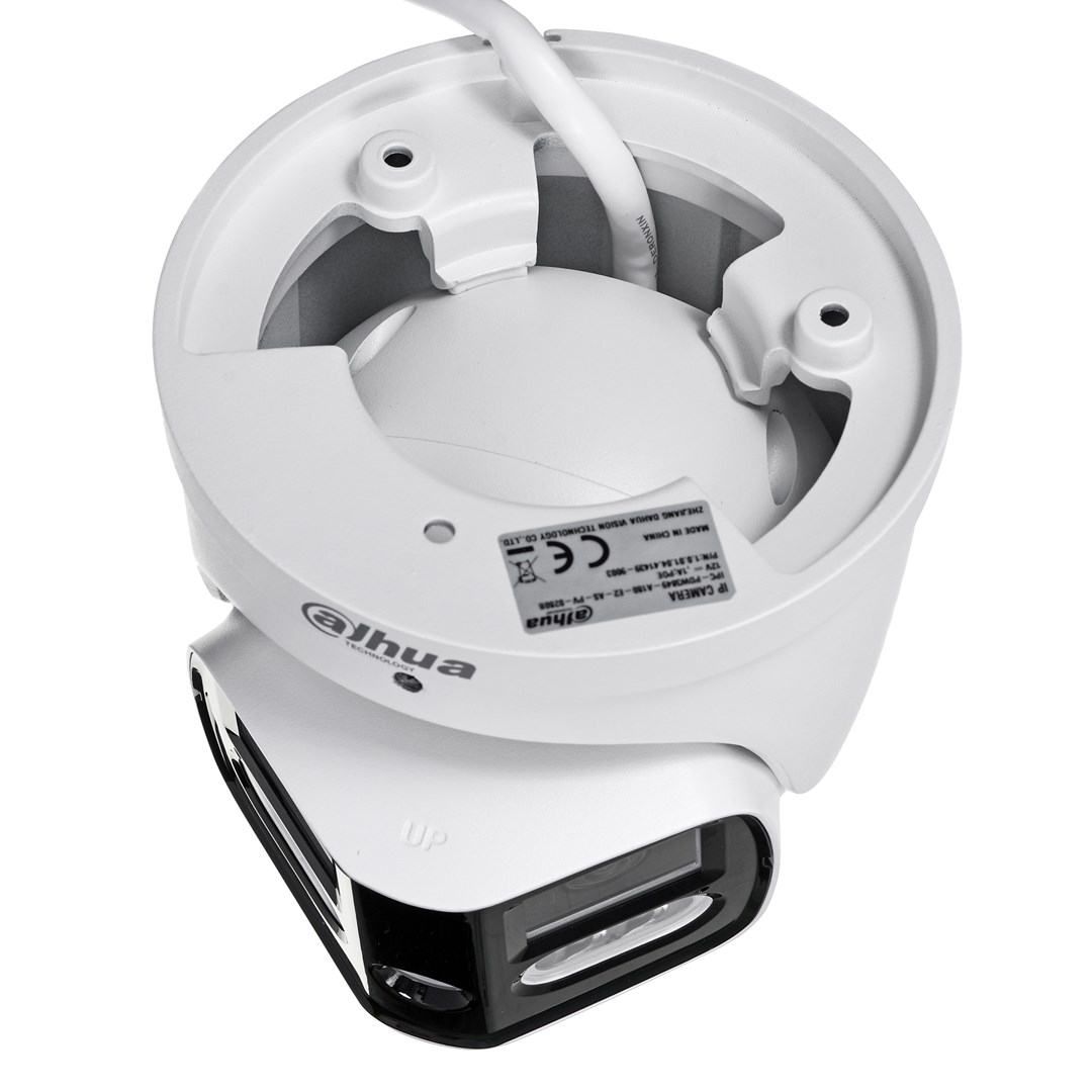 Kamerë rrjeti Dahua IPC-PDW3849-A180-AS-PV, 8MP, 2.8mm, 180° Panoramike, e bardhë