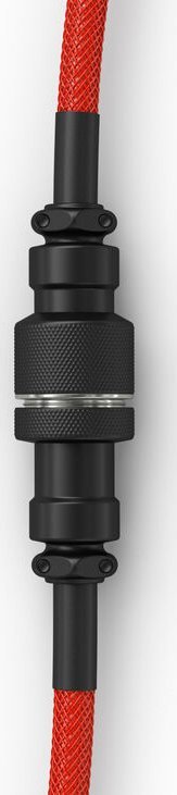 Кабел за тастатура Glorious Coiled USB C Artisan, плетен, Crimson Red