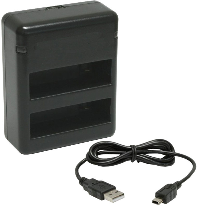 Karikues i dyfishtë Niceboy për bateri të jashtme të GoPro 4