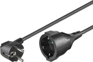 Kabllo MicroConnect Schuko (M / F), 2 m, e zezë