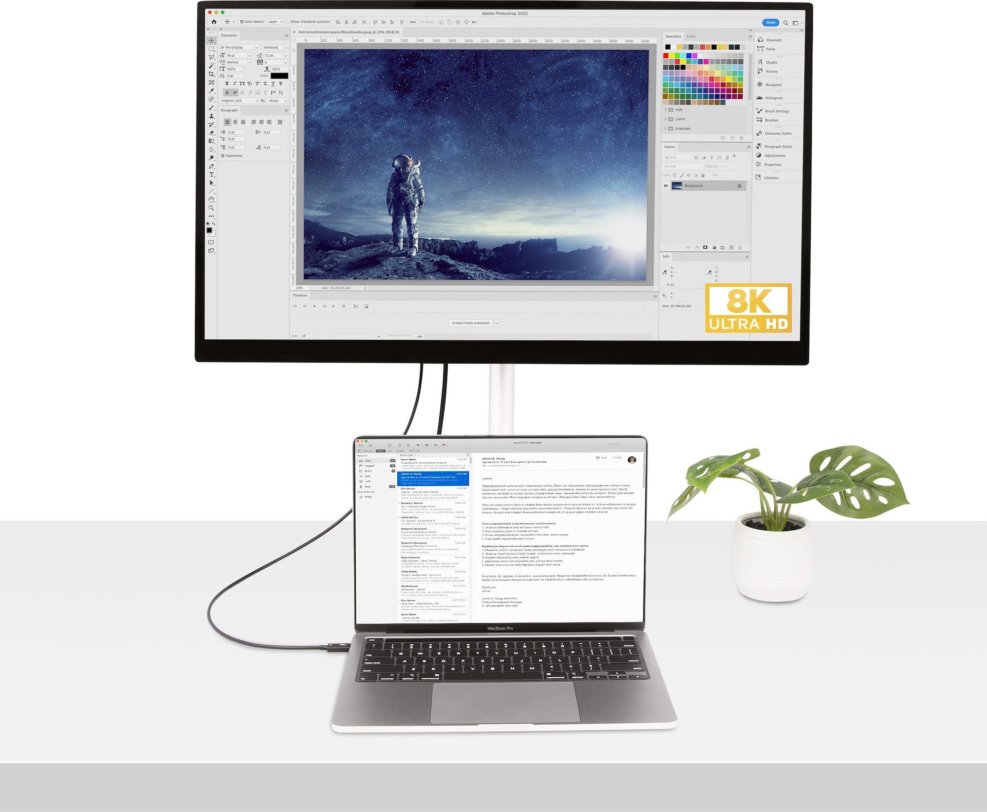 Kabllo Thunderbolt StarTech.com TBT4, 1m, 40Gbps, 100W PD, e zezë